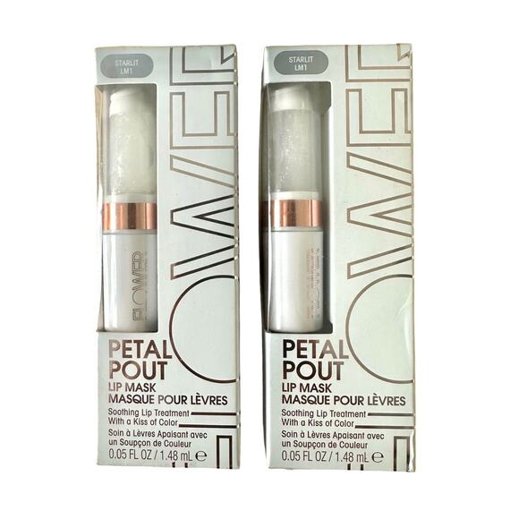 Lot of 2 FLOWER BEAUTY Petal Pout Lip Mask | Scented | Starlit - Vanilla Mango - Picture 6 of 7